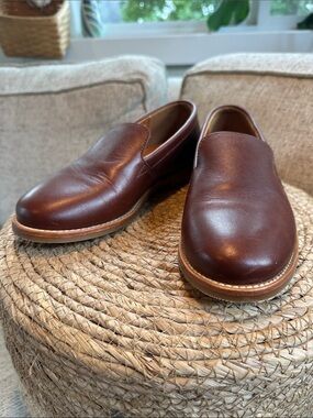 Portland Leather Patina Women’s Slip-On Loafers in Cognac Brown